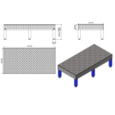 HEAVY SERIES Welding Table 3000x1500 8 tons!