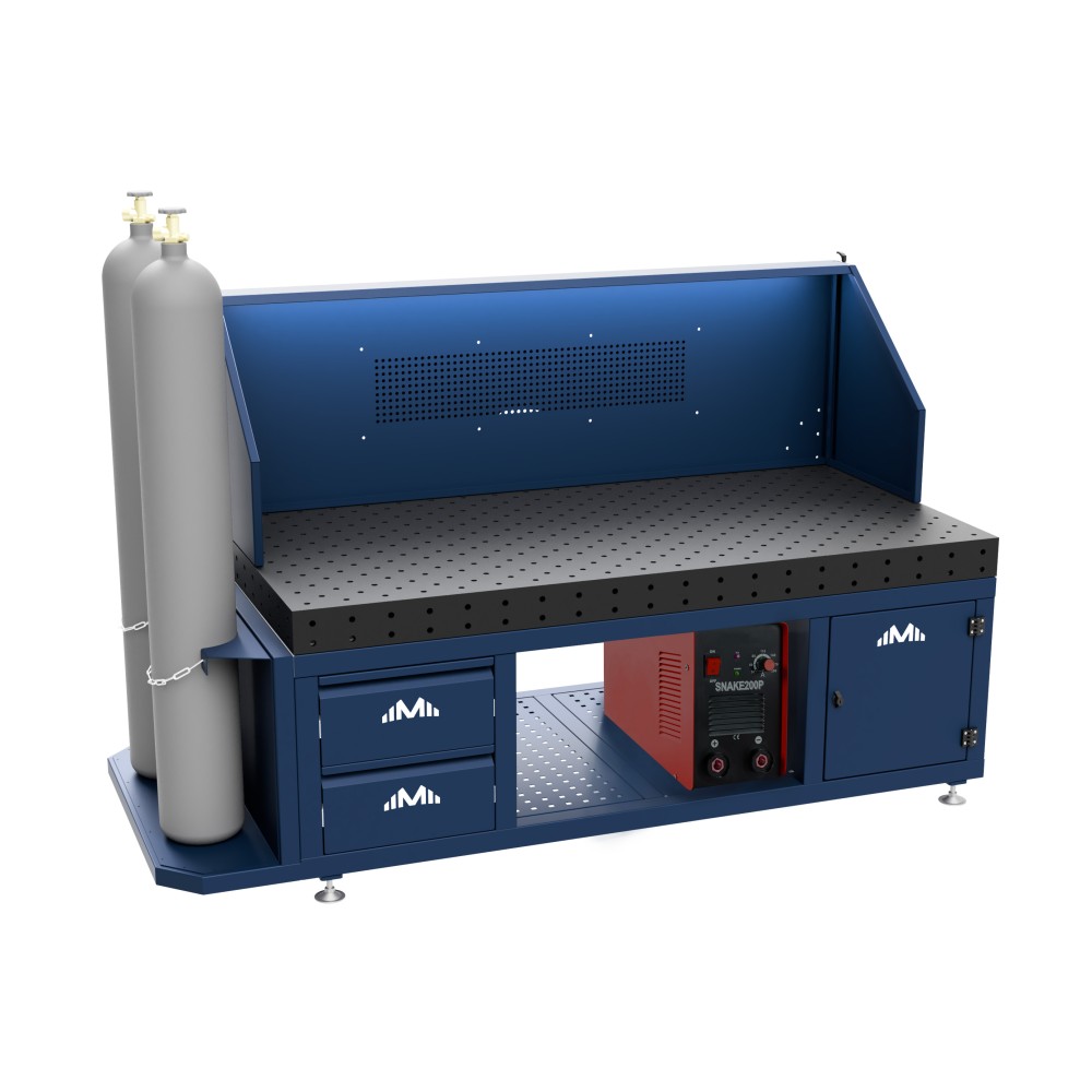 Schweißstation mit Absaugmöglichkeit