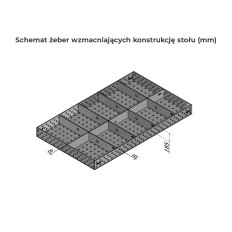 Stół spawalniczy 2500x1500 system 16